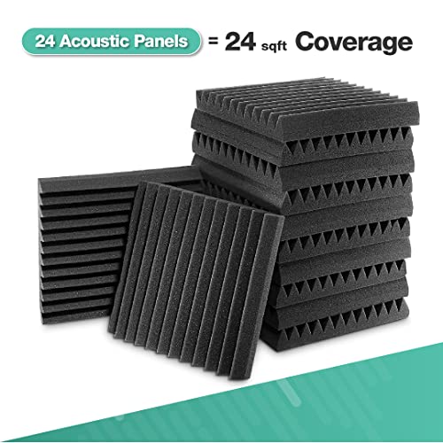 SoundKey 24 Premium Acoustic Panels 2"X12"X12" NRC 0.8 Acoustic