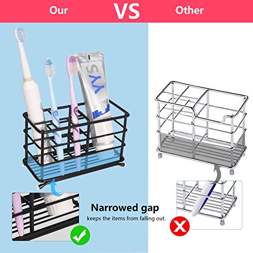 image for HYRIXDIRECT Toothbrush Holder Black Plating Stainless Steel Rustproof 