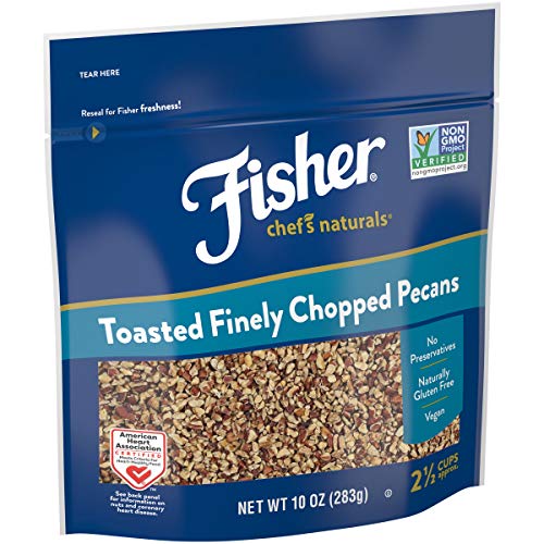 Fisher Toasted Finely Chopped Pecans, 10 Ounces, Unsalted, No