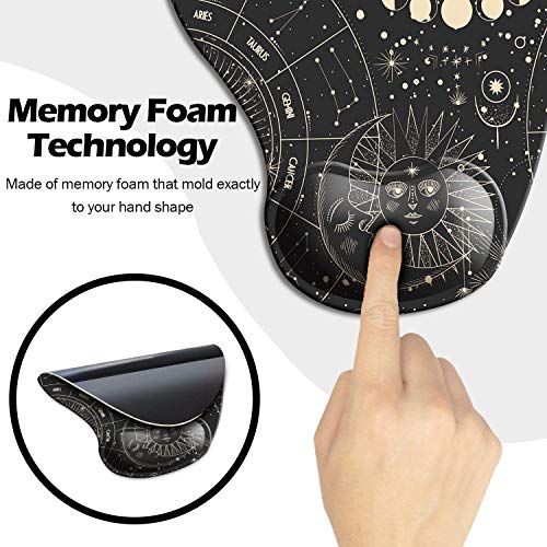 Dooke Ergonomic Mouse Pad with Wrist Support, Cute Mouse Pads with Non