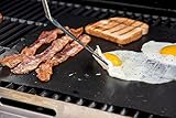 2 Premium BBQ Grill Mats. The Only Non-Slip, Never Stick, No Mess, Dishwasher Safe Grill Sheet You’ll Ever Need. Perfect for Cooking, Baking and for the Barbecue. Grillite Barbecue Mats