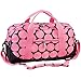 Wildkin Kids Overnighter Duffel Bag for Boys and Girls, Carry-On Size and Perfect for After-School Practice or Weekend Overnight Travel, Measures 18 x 9 x 9 Inches, BPA-Free (Big Dot Pink)