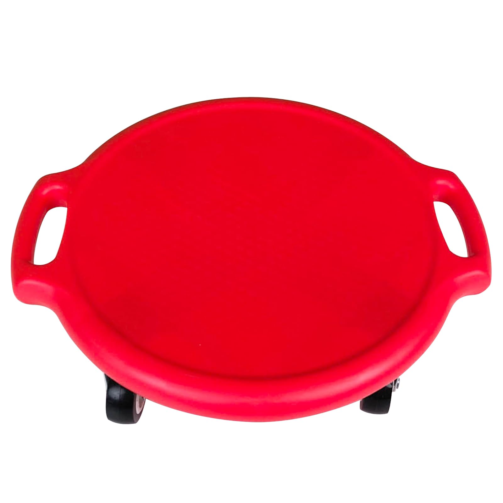 Kids Sitting Scooter Board with Universal Wheels Swivel Casters Round Plastic Floor Surfer Sports Scooters with Rollers Autism Kids Sensory Scooter Board for Gym Class Physical Education Home Use