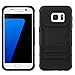 S7 Case, LK [Heavy Duty] Black Armor Holster Defender Full Body Protective Hybrid Case Cover with Belt Swivel Clip for Samsung Galaxy S7