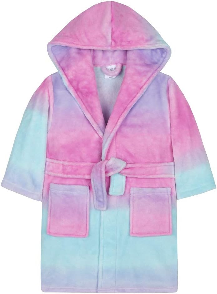 Multi Listing Kids Girls Dressing Gown Warm Winter Robes Childrens Night Lounge Wear Size Age 2 to 6