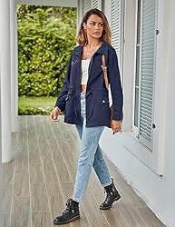 MEROKEETY Womens 2022 Fall Safari Utility Zip Up