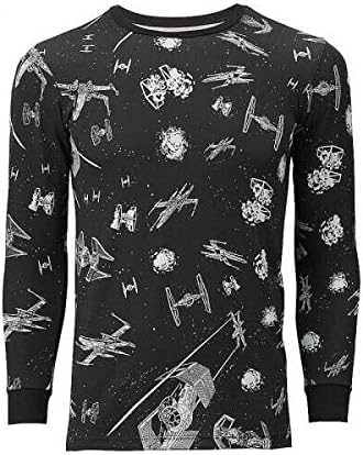 Amazon ユニクロ スターウォーズ ヒートテック メンズl 最後のジェダイ 宇宙戦闘柄 Uniqlo Ut Star Wars ダースベイダー カイロレン ルーク ヨーダ アニメ 萌えグッズ 通販