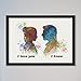 Star Wars Han Solo and Leia I love you I know 9 x 12 3/8 inches Framed Poster
