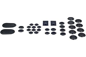 Auto Krafters Compatible/Replacement for Rubber Plug Kit 33-Pc for Seat Front Fender Trunk Floor Pan Frame Rail & More Fits 1967 Mustang Mercury Cougar (376700)