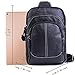 Genuine Leather Shoulder Sling Backpack Bag Unisex Outdoor Crossbody Sling Pack Sport Daypack