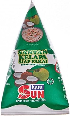 Sun KaraSantan Kelapa - Coconut Cream, 65 ml/2.1 Oz (Pack of 3)