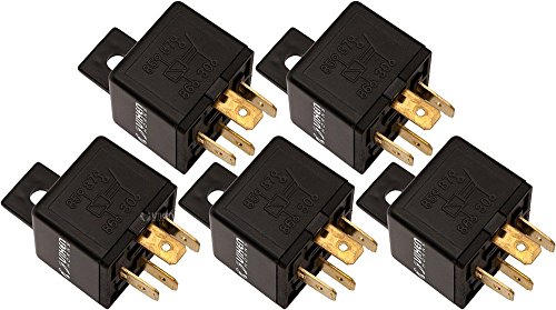 Vixen Horns4-PIN Horn Relay 30A/12V for Train/Air Horn - Bundle of Five relays VXA7444-5