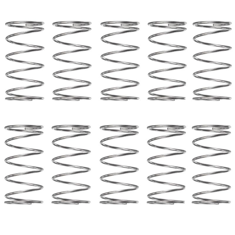 MACHSWON Compressed Spring for Furniture Screen Doors Lawn Mowers Repair Projects Stainless Steel Compression Spring 6mm OD 1mm Wire Size 20mm Free Length 10pcs