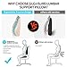 Gugusure Lumbar Support for Office Chair, Memory Foam Back Cushion with Breathable Mesh Cover for Car Seat,Orthopedic Backrest for Low Back Pain Relief