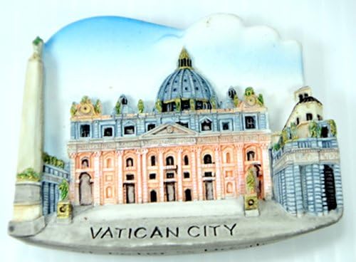 Vatican City Italy Souvenir Fridge Magnet Magnetic Collectibles Cute Charm Gift Hand Sculpting and Hand Painting 3d