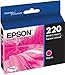 EPSON 220 DURABrite Ultra Ink Standard Capacity Magenta Cartridge (T220320-S) Works with WorkForce WF-2630, WF-2650, WF-2660, WF-2750, WF-2760, Expression XP-320, XP-420, XP-424, 1 Count (Pack of 1)