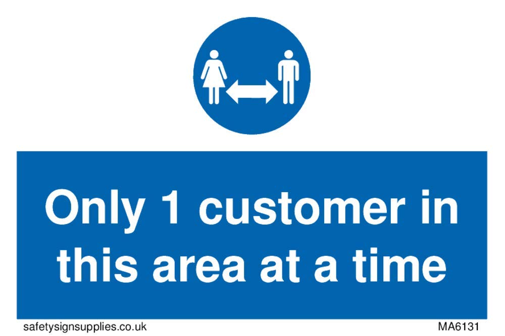 Only 1 customer in this area at a time