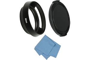 SIOTI 52mm Lens Hood, Matte Treatment Inside, Aluminum Material, Compatible with All Camera Lens S/C/N/F/O/P etc.(52mm)