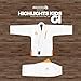 Sanabul Kids Highlights Brazilian Jiu Jitsu BJJ Gi (WHITE, K2)