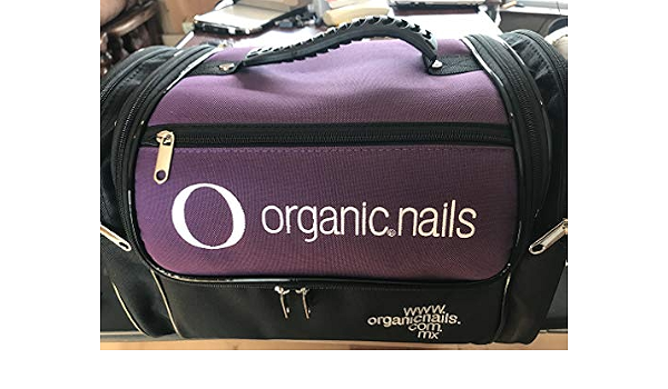 Carrying Case Organic Nails/Maletin Organic Negro CON Morado-  Www.organicnailsu.com Estuche para clavos y maletines : Amazon.com.mx:  Belleza