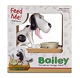 Leading Edge Novelty Mechanical Bailey Money Eating Dog Bank - White