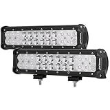 Auxbeam LED Light Bar 12 inch 72W LED Driving Light 7200lm Combo Beams Waterproof for Jeep Off-Road ATV SUV 4x4 Pickup Military Mining Heavy Equipment