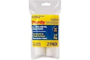 Purdy 140624010 Jumbo Mini White Dove Roller Replacements, 2-Pack, 4-1/2 inch x 1/4 inch nap