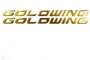 ZXXM Gold 3D Logo Emblem Sticker Decal Polish Gloss Raise Up Compatible with Honda Goldwing GL 1300 1800
