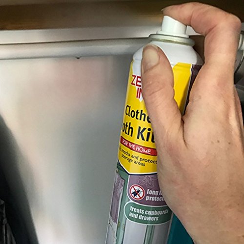 Zero In Clothes Moth Killer, 300 ml Aerosol, Transparent, Surface