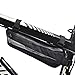 FlexDin Bicycle Triangle Frame Tool Bag Aerodynamic Design for Road Racing/Touring, Cycling Under Seat Road Bike Top Tube Pack Pouch Waterproof 0.6L Black