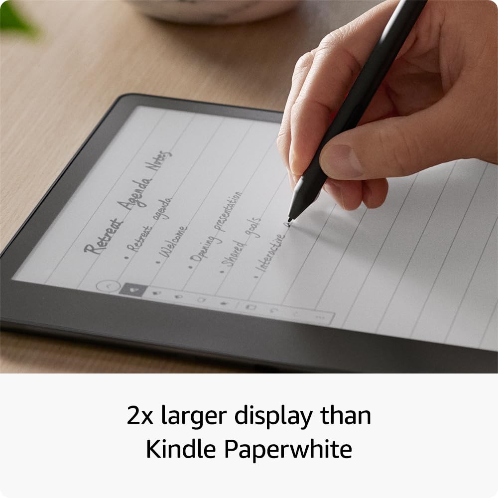 Like-New Amazon Kindle Scribe (64 GB) the first Kindle and digital notebook, all in one, with a 10.2” 300 ppi Paperwhite display, includes Premium Pen