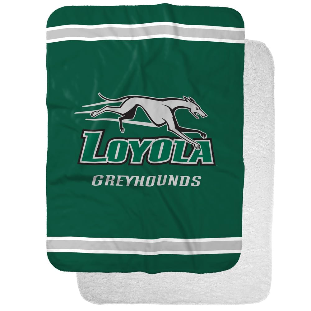 Loyola University Maryland Primary Logo Stripes