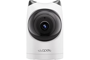 WOPET Pet Camera with Phone App, 2K HD Indoor 360° Pan/Tilt Rotating Dog Camera 2.4GHz with Night Vision, Motion Detection for Baby and Pet Monitor, 2 Way Audio, Cloud & SD Card Storage
