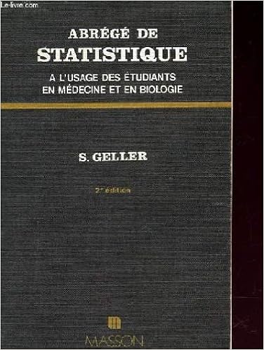 Livres Telechargeables Gratuitement Pour Nook Color Abrege De Statistique A L Usage Des Etudiants En Medecine Et En Biologie 2e Edition In French Pdf Fb2 B004p3dp6y Ebook Sites De Telechargements Gratuits