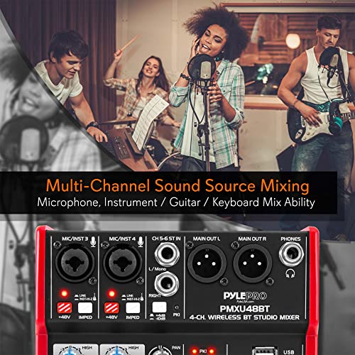 Pyle, Sound 4 Channel Bluetooth Compatible Professional Portable