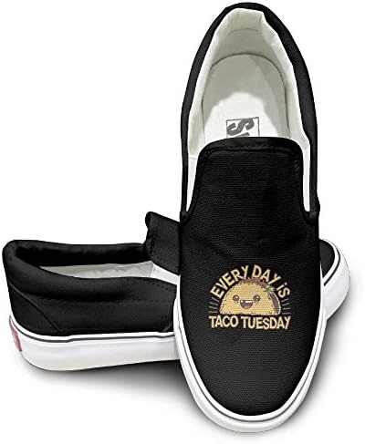 Bkjlafn EVERY DAY IS TACO TUESDAY A Simple And Fashionable Bottom Canvas Shoe.