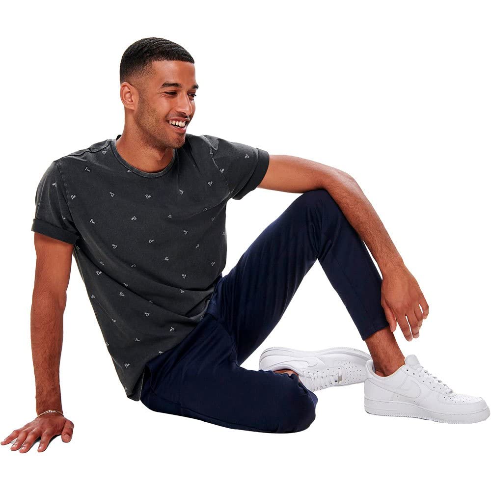 Only & Sons Herren Chino Hose ONSMARK - Slim Fit - Schwarz Grau Blau Grün, Größe:36W / 36L, Farbe:Night Sky 22010209 8