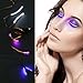 LED Eyelashes Light with 7 Color Unisex Flashes Interactive Changing LED False Lashes Shining Eyeliner Perfect for Party Bar Nightclub Rave Halloween Christmas and Birthday.