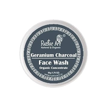 rustic art charcoal face wash