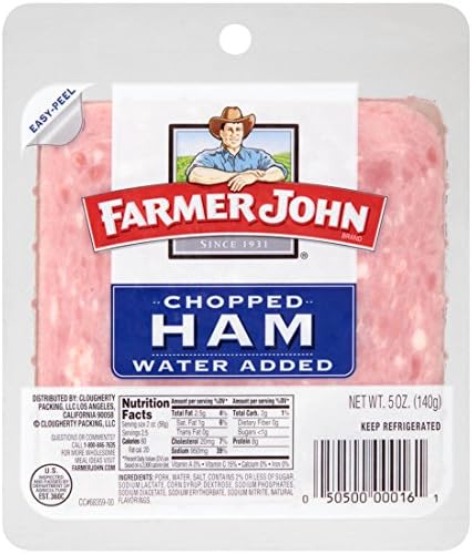Farmer John Sliced Chopped Ham 5oz Package Pack of 12