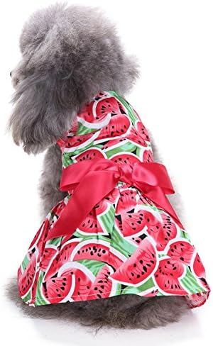 Dog Puppy Dress, New Spring Summer Pet Dog Skirt Lady Dog Dress, Cozy Dog Shirt Pet Dress, Cute Princess Doggie Dress For Small, Medium Dogs Girl by Harukokoro(Type F, XS)