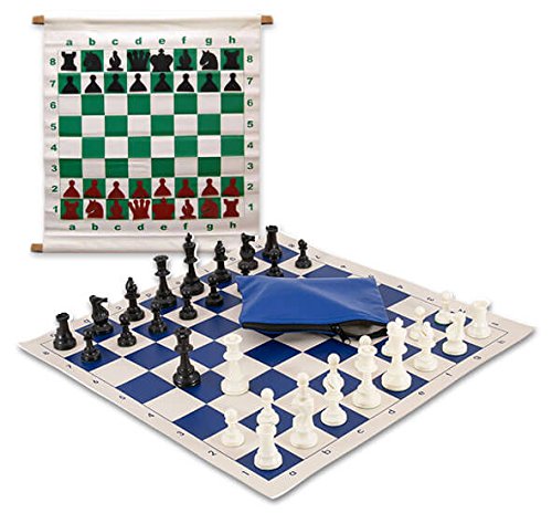Basic Scholastic Chess Club Starter Kit - For 10 Members - Royal Blue - by The House of Staunton