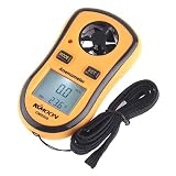 engdash GM8908 LCD Digital Wind Speed Temperature Measure Gauge Anemometer (GM8908)