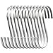 24 Pack ESFUN 4.4 inch Large 304 Stainless Steel S Hooks for Hanging Indoor and Outdoor Rustproof
