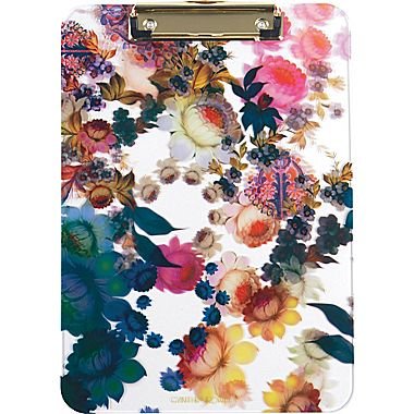 Cynthia Rowley Translucent Clipboard, Cosmic White Floral (9 x 12)