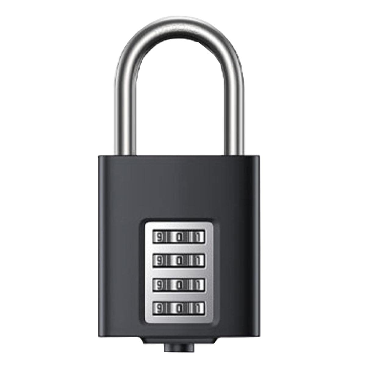 Padlock,Combination Lock,Gym Storage Lock,4 -Digit Combination Lock, Heavy -Duty Lock,Set Your own Combination Lock,Wind -Proof rain Metals,keyless,Corrosion-Resistant Alloy Steel (2 in. Wide,Black)