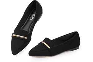 MUSSHOE Flats Shoes Women Pointed Toe Womens Flats Loafers