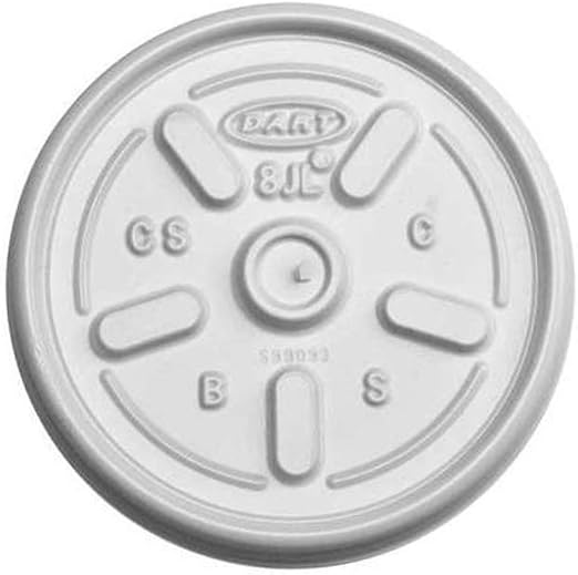 Amazon Com Dart Styrofoam Cups Lid For 8 Oz Cup Qty Of 1000 Model Dcc 8jl Kitchen Dining