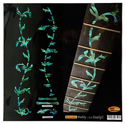 Fret Markers Inlay Sticker Decals for Guitar - Tree of Life (Abalone Green)