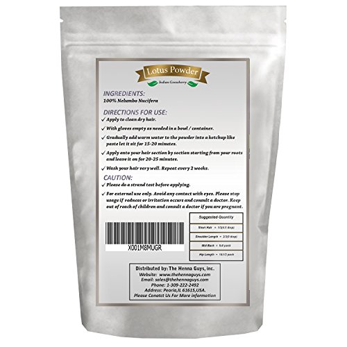 227 Grams / 0.5 LB / 08 Oz Lotus Powder/Nelumbco Nucifera, 100% Pure & natural. Food grade hair conditioning and supplements